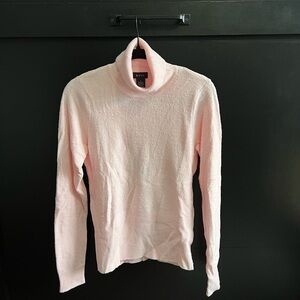EVIE Pink Chenille Turtleneck Sweater